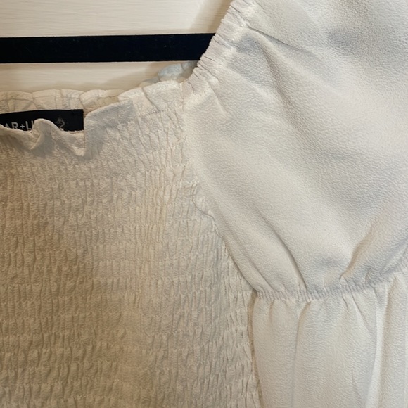 Sugar Lips white rouched blouse - Picture 4 of 5